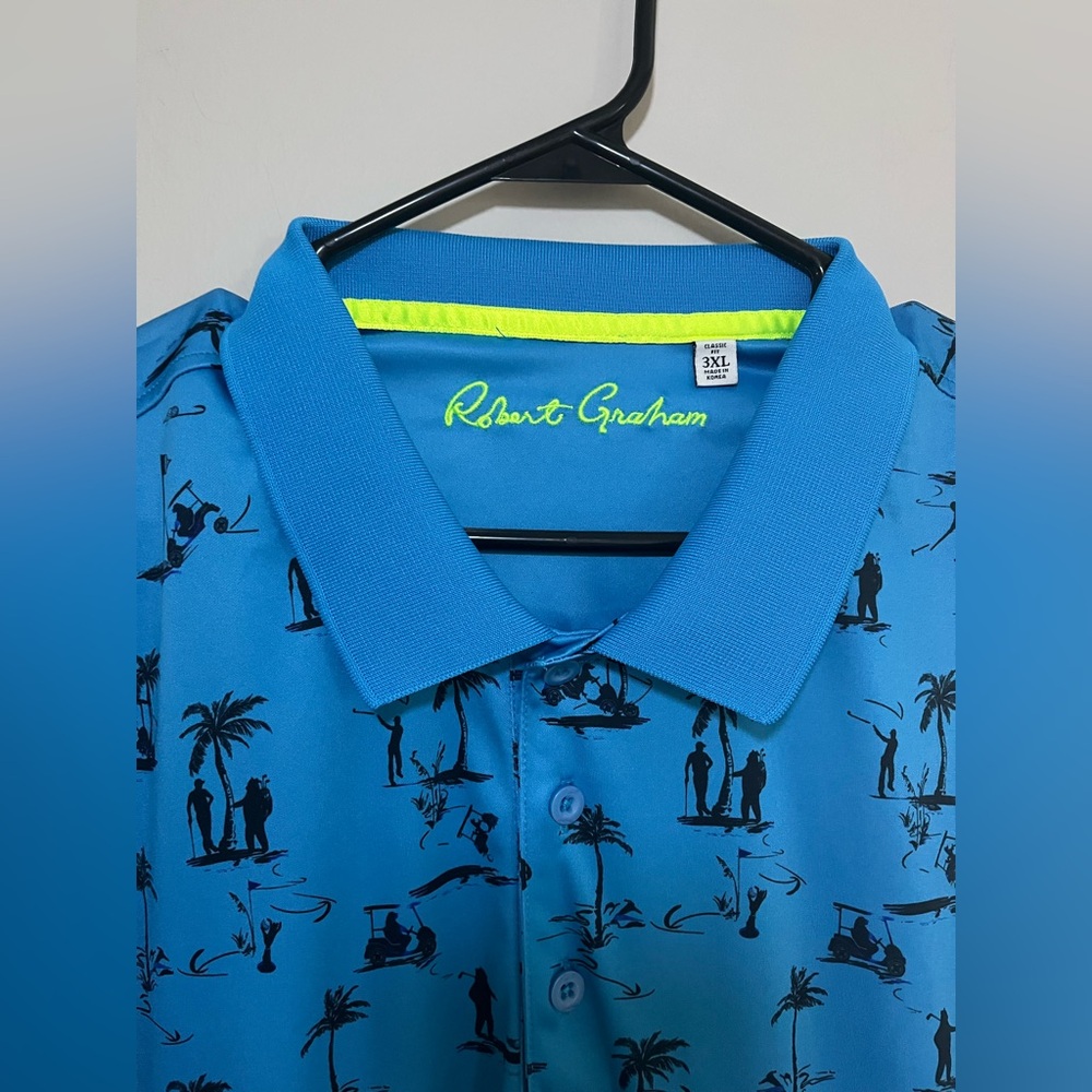 Robert Graham Golf Polo‎ Palm Trees - Picture 2 of 3